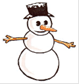 Title: Snowman - Description: Illustration of a snowman.
